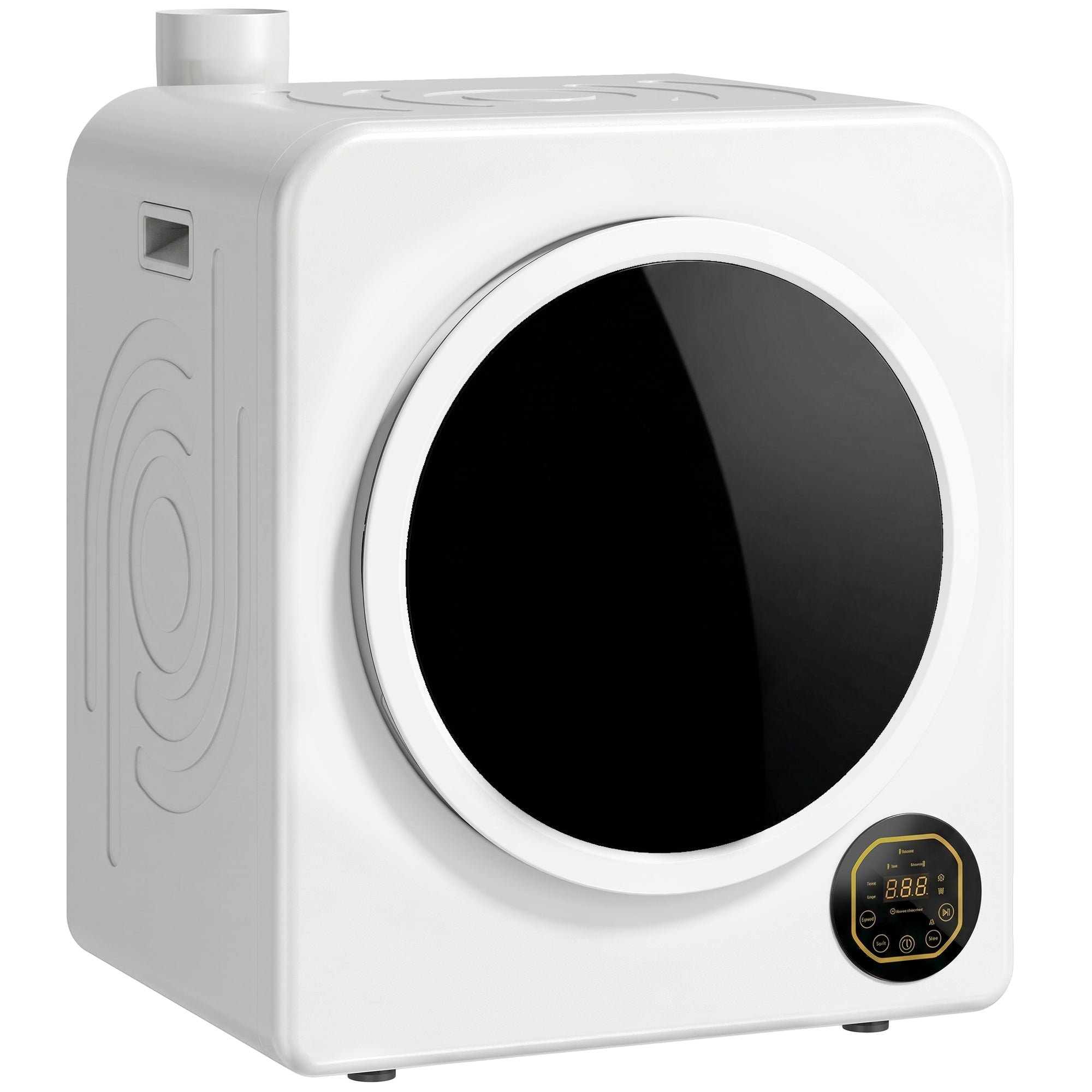 18 lb Portable Electric Dryer 1300W with Stainless Steel Tub, Touch Panel