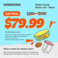 GENICOOK Kitchen Storage Mystery Set – Deluxe