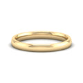 2.5mm Half Dome Wedding Ring