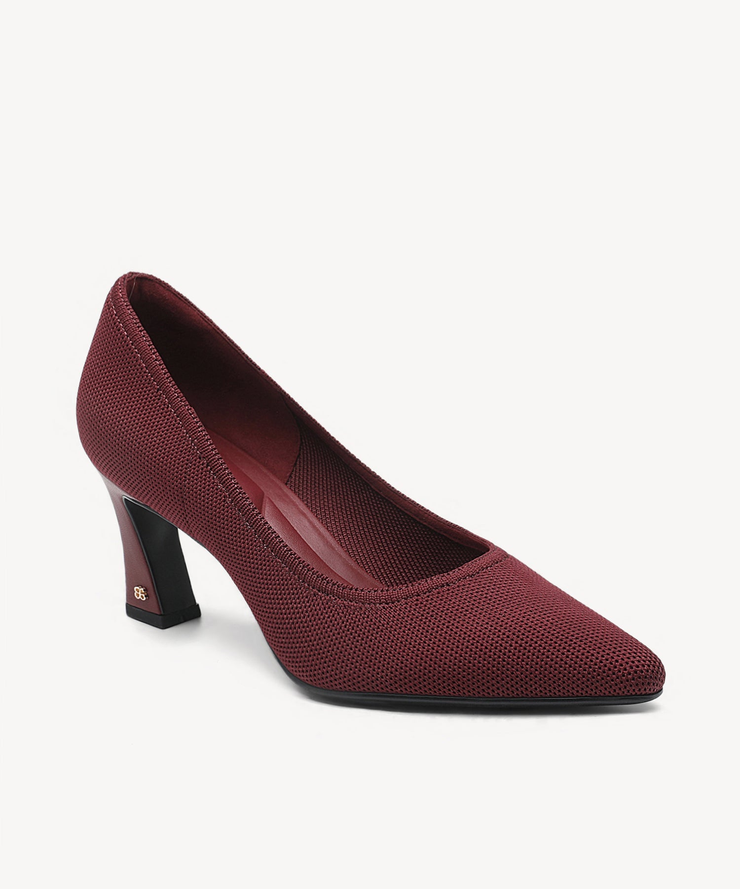 SerenTouch Pointed Toe Heeled Pump - Burgundy / US 11 | EU 42.5 | UK 9