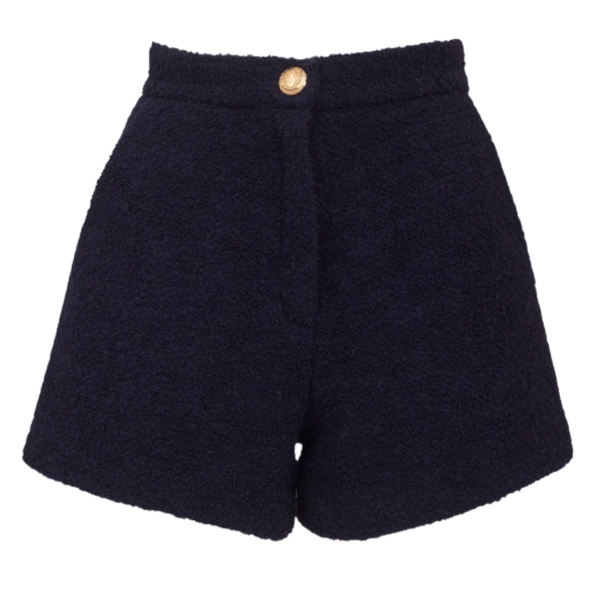 Blue Tweed Shorts | PR Sample