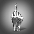 ArtZ® I Have A Bad Attitude Sculpture - Silver