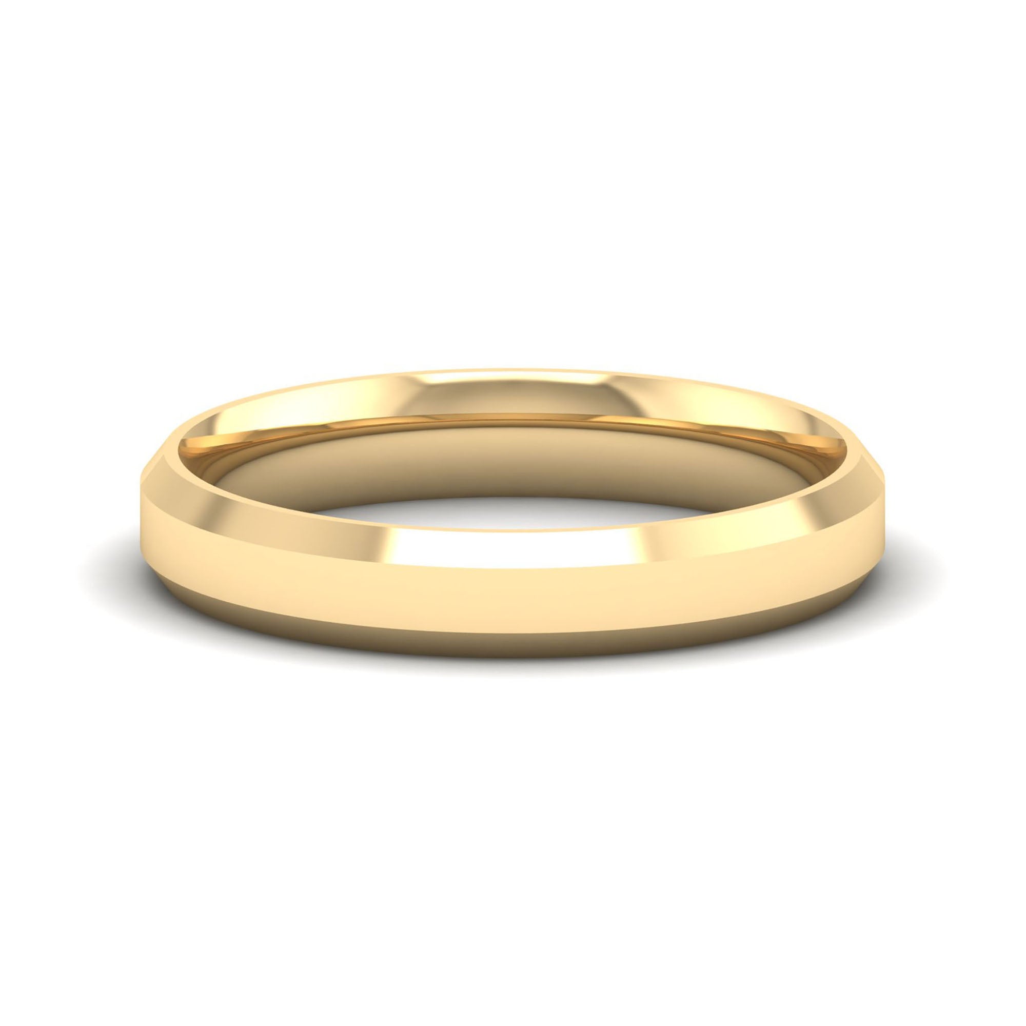 4mm Men's Beveled Wedding Band