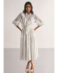 Lace & Ruffle Shirt & A-Line Lace Skirt By KYNAH, Luxury Indian Fashion & Bridal Wear