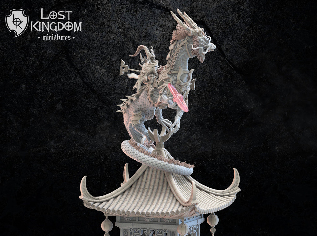 Shiro, Chieftain On Tatsu, Lost Kingdom Miniatures
