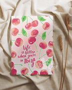 "Life is better when you're in Ibiza." Cherries Prints Poster