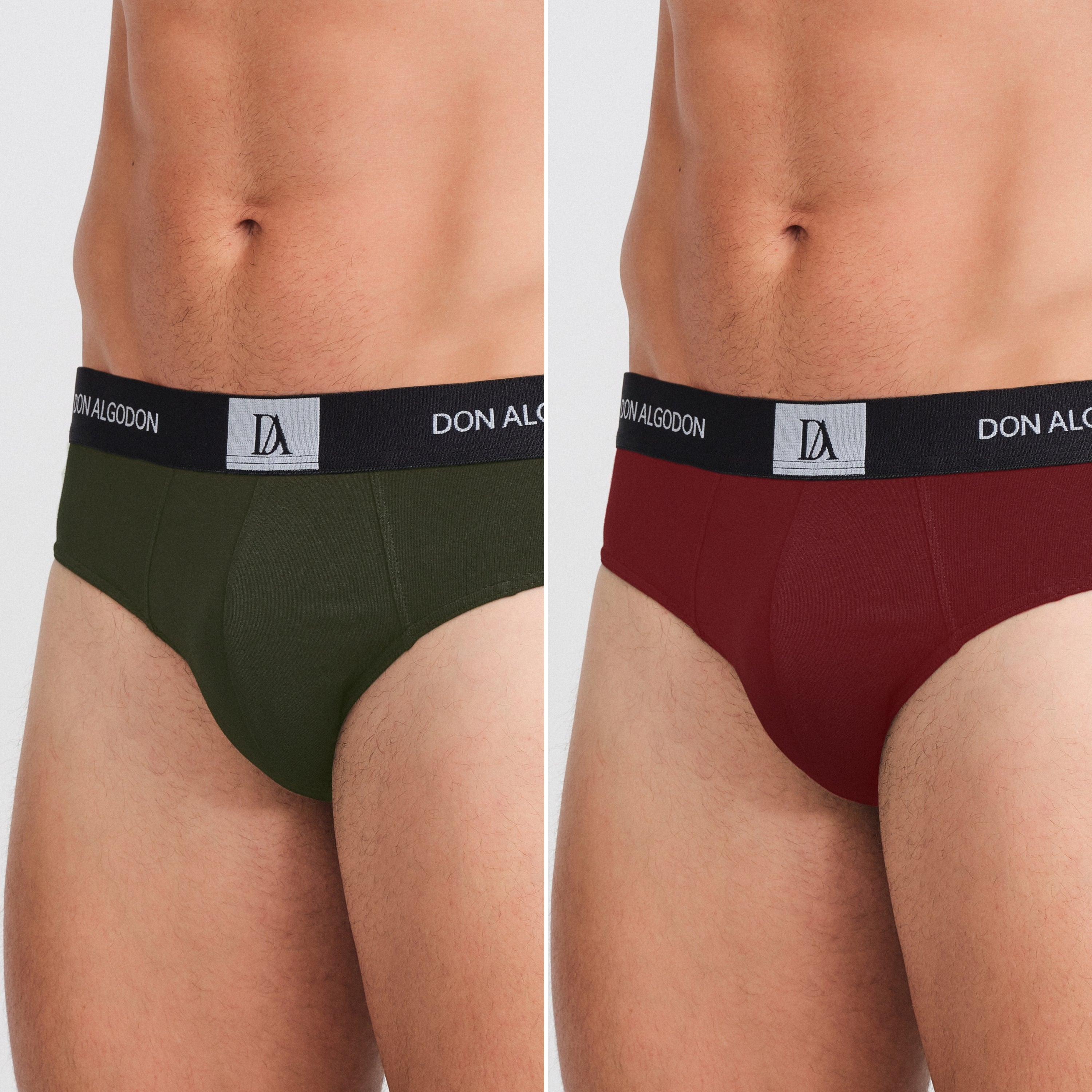 DON ALGODON | Pack de 6 Slips Para Hombre | Cintura Elástica | Cómodos y Transpirables | 6 Colores Diferentes | 5 Tallas: S, M, L, XL, XXL | 93% Algodón