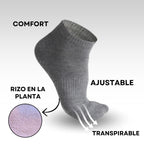 MVA | Pack de 3 Pares Surtidos de Calcetines Unisex | Ricos en Algodón con Rizo en la Planta | Tobilleros