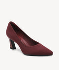SerenTouch Pointed Toe Heeled Pump - Burgundy / US 7.5 | EU 38 | UK 5.5
