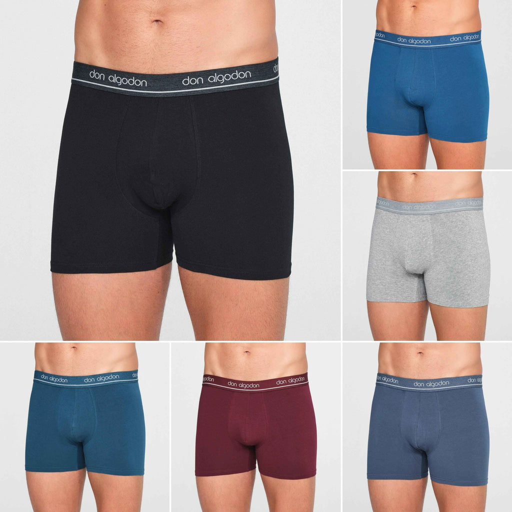 Don Algodon | Pack 6 Boxers para Hombre | Suaves y Transpirables