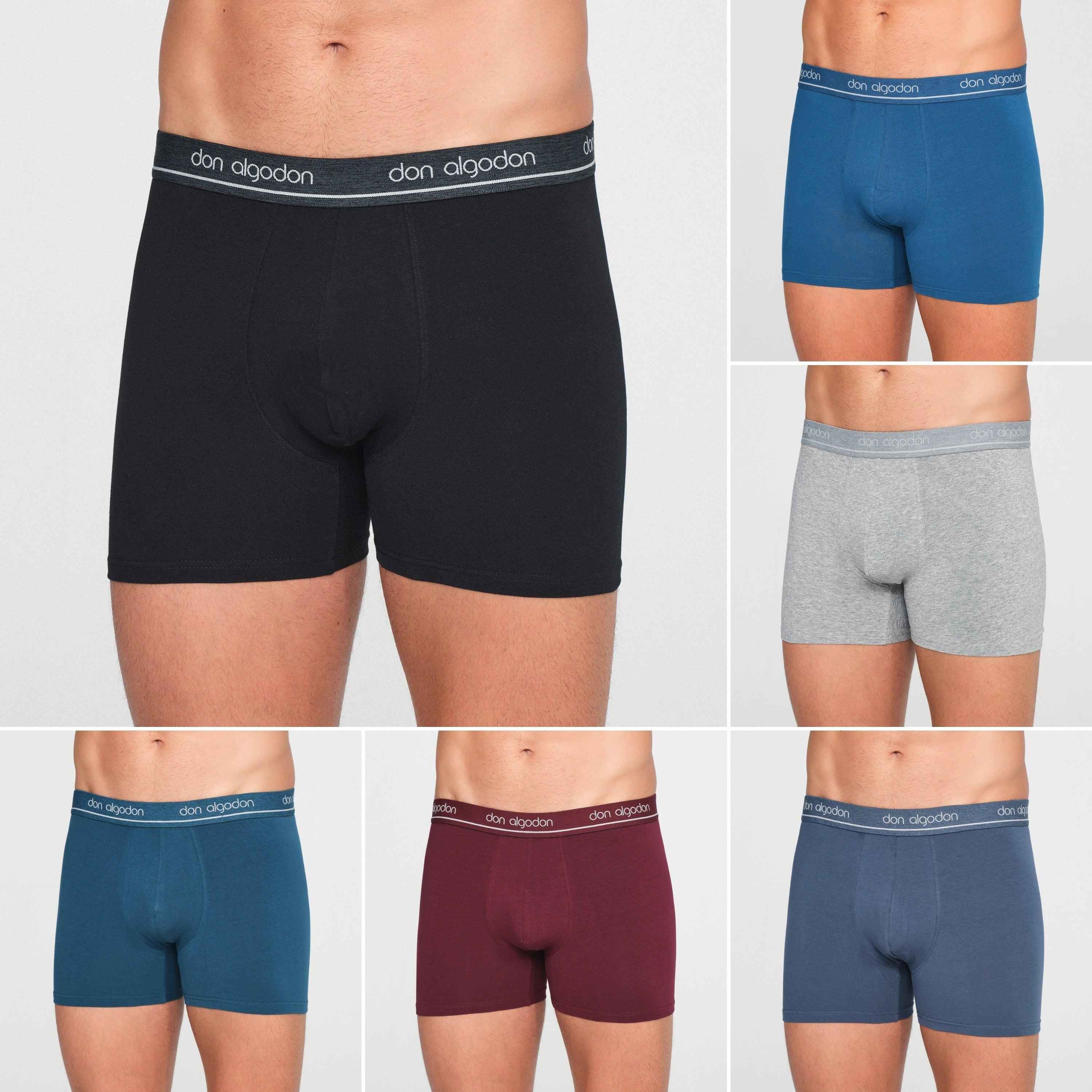 Don Algodon | Pack 6 Boxers para Hombre | Suaves y Transpirables