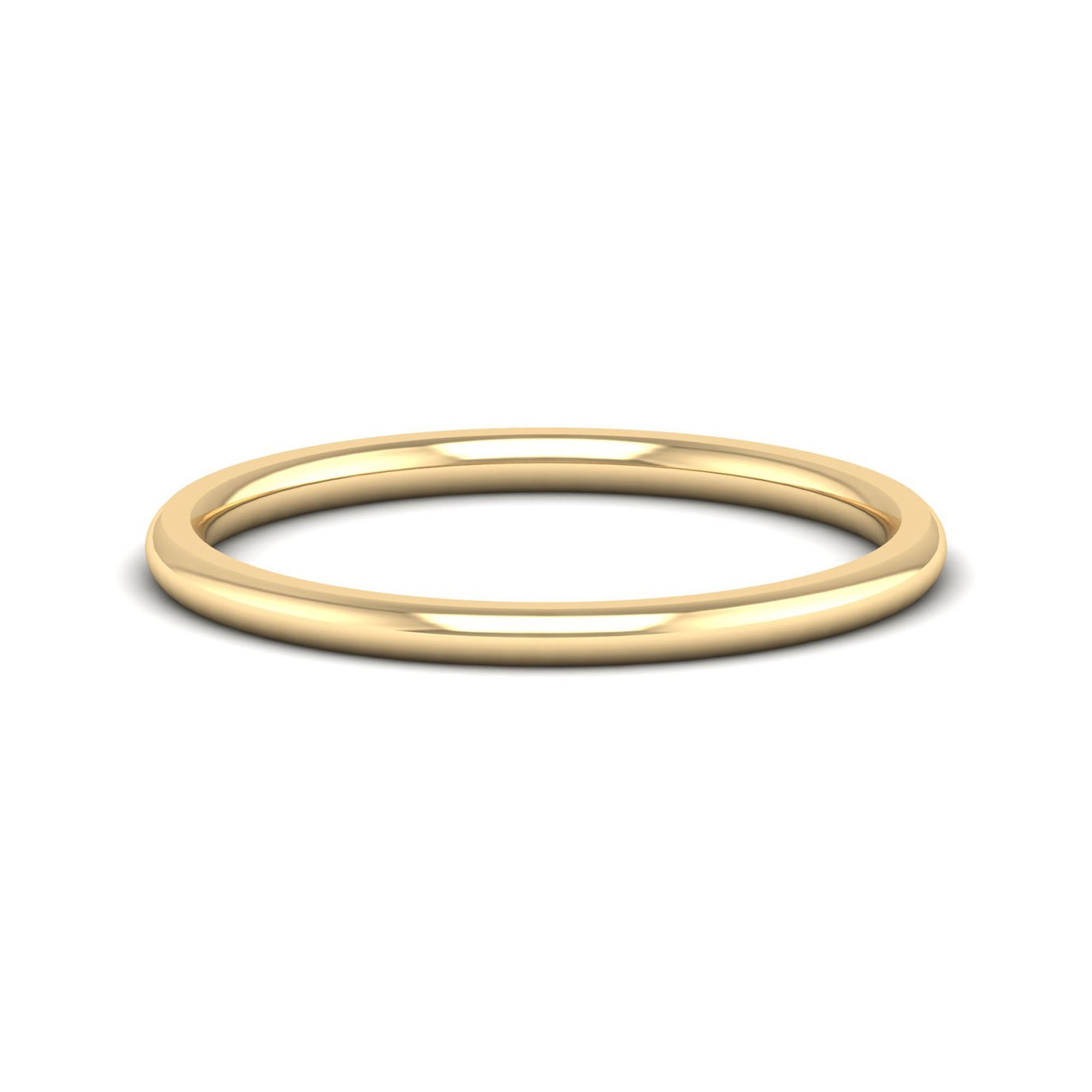 1.5mm Half Dome Wedding Ring