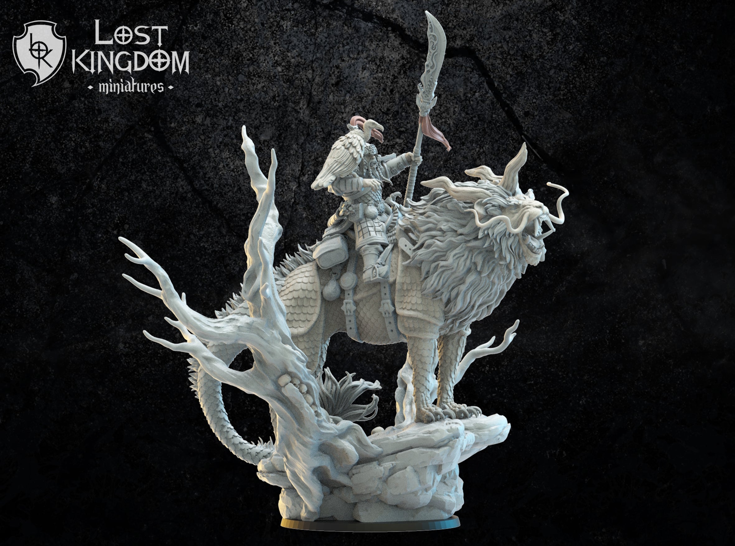 Gonghis Khan, Lord Commander On Nian, Lost Kingdom Miniatures