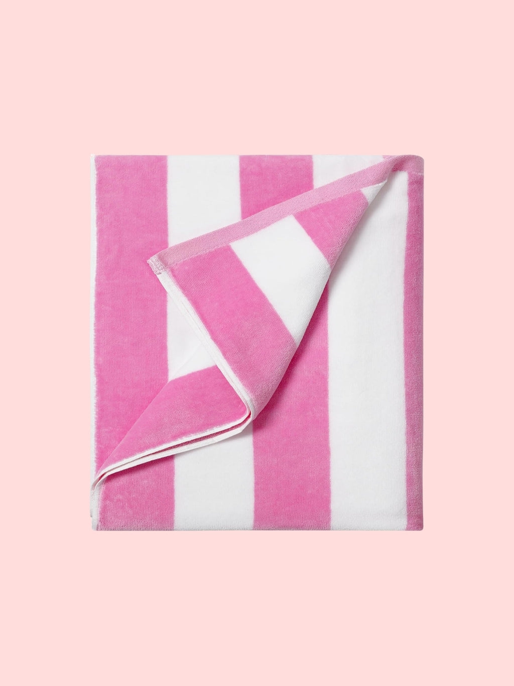 Amazon Best Selling Large Oversized Beach Towel Pink White Stripe