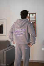 Washed Gray Wide Leg Joggers