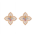 Roberto Coin Princess Flower Earrings — Rose Gold