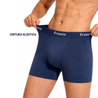 FEVI | Pack 6 Boxers Hombre Algodón | Colores: Negro, Marino y Verde | Ideales para Uso Diario