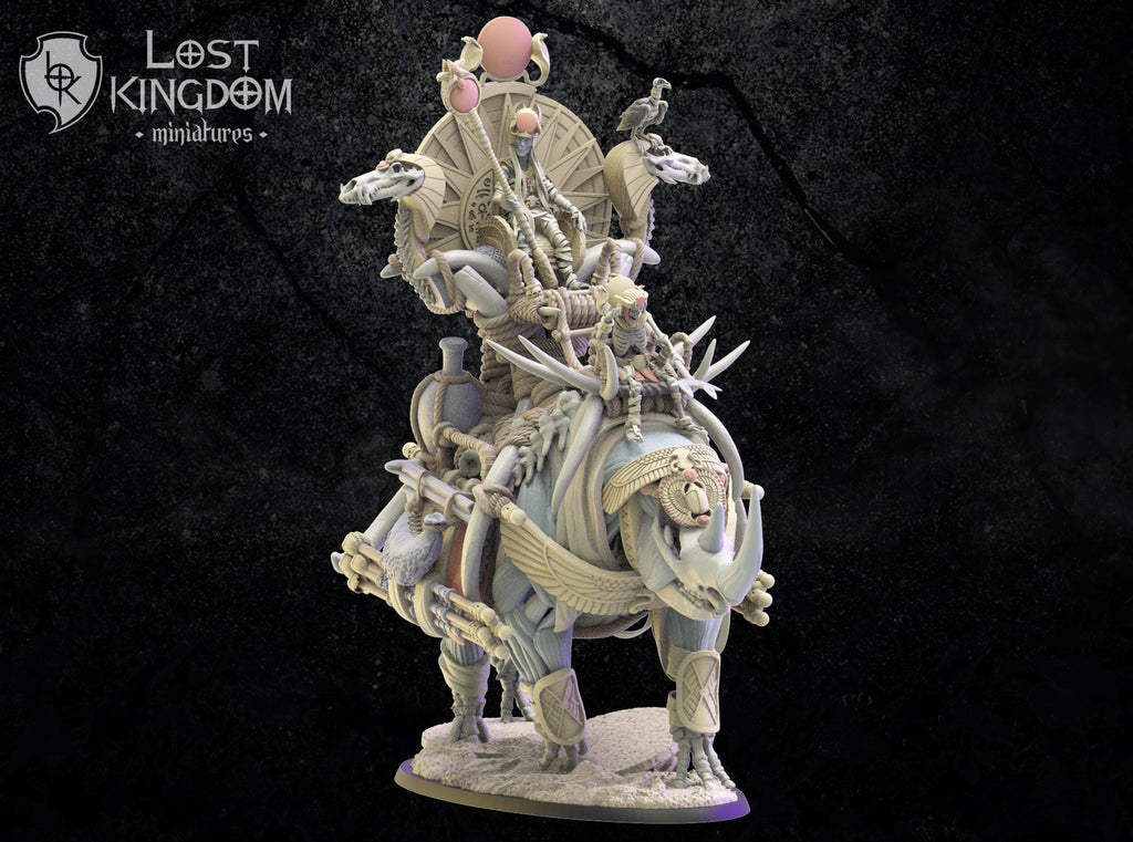 Hathor, Beduin Sorcerer On Rhinoceros, Lost Kingdom Miniatures