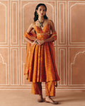 Burnt Orange Anarkali Set By KYNAH, Luxury Indian Fashion & Bridal Wear