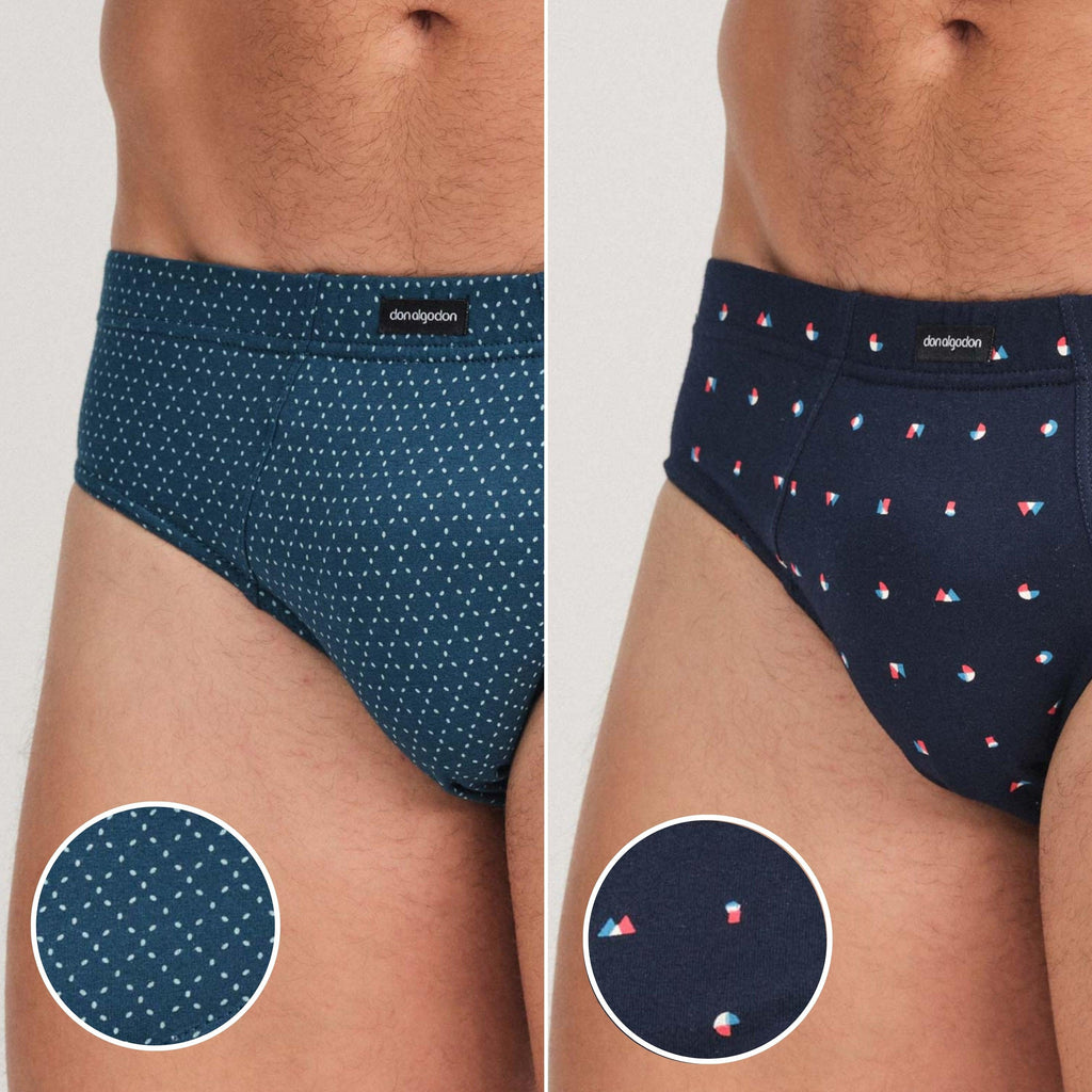Don Algodón Premium | Pack de 6 Slips Para Hombres | 100% Algodón | Máxima Calidad y Comfort