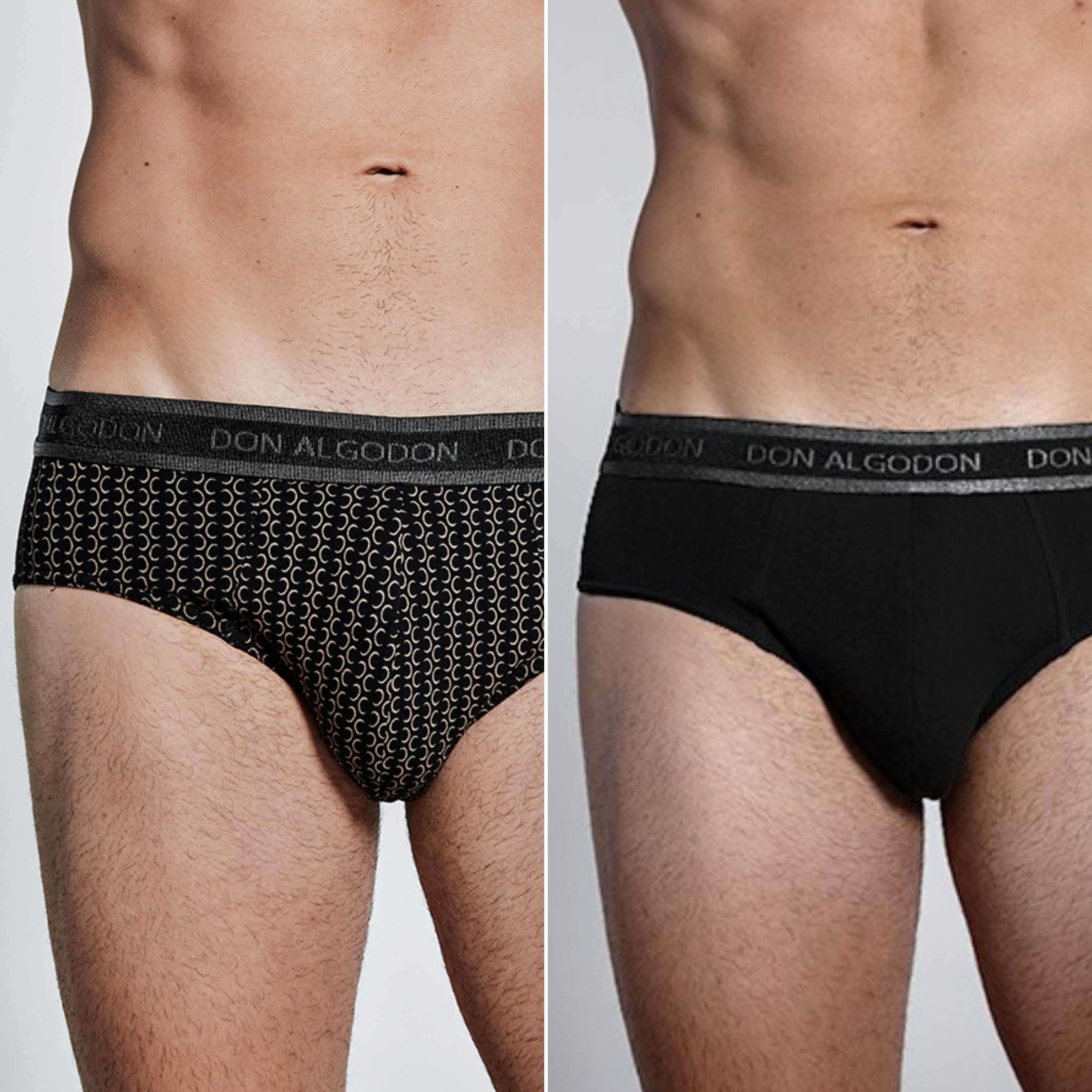 Don Algodon | Pack de 6 Slips Para Hombres Lisos y Estampados | Suaves y Transpirables | 93% Algodon | Para Uso Diario | 5 Tallas Disponibles | Maximo Confort