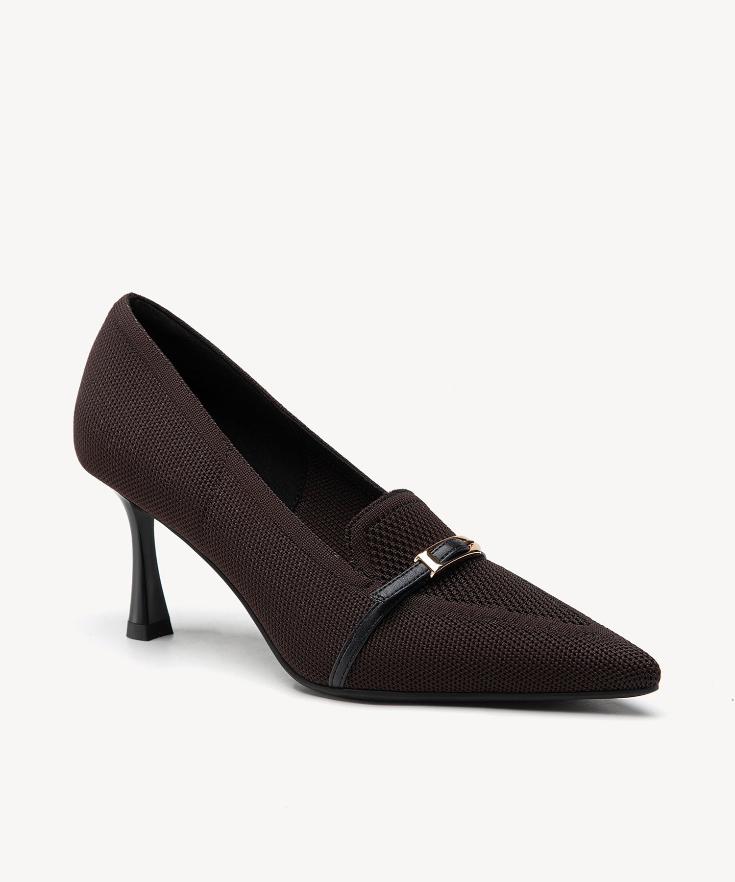 EliteLoaf Pointed Toe Heeled Pump - Coffee / US 8 | EU 39 | UK 6