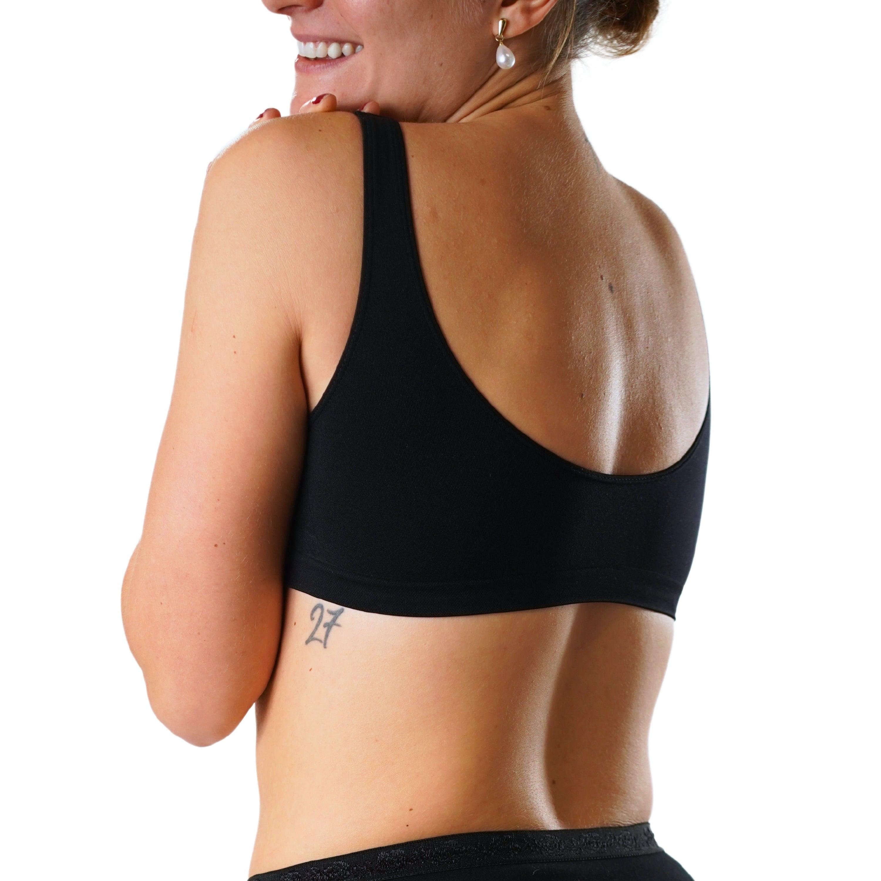 FEVI | Pack de 6 Tops en 3 Colores: Blanco, Negro, Beige | Talla Única de la 85 a la 95