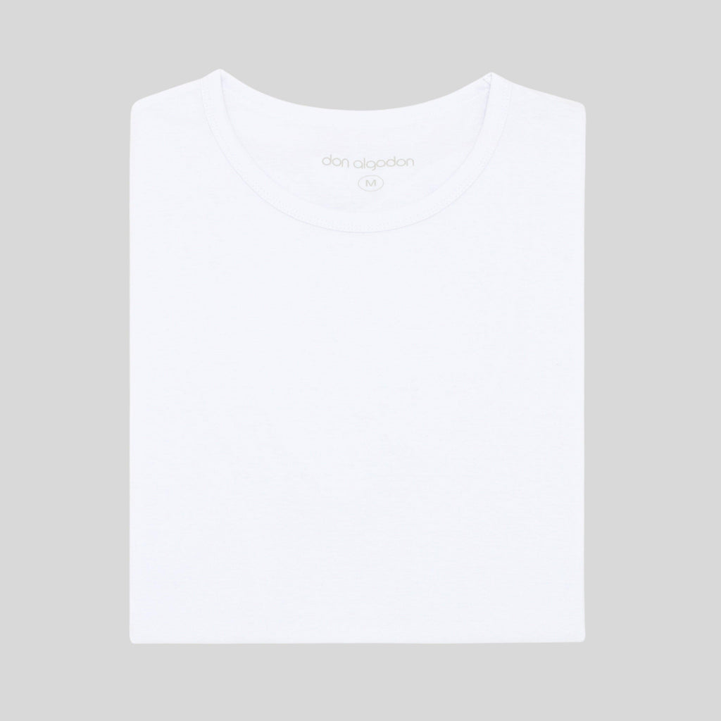 Don Algodon | 1 Camiseta Interior Blanca Unisex | 100% Algodón