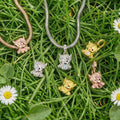 Personalizado lindo Highland Vaca Birthstone pulsera con la inicial Dainty Joyería Cumpleaños Día de San Valentín Aniversario de regalo para las mujeres
