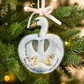 Cisne madre acuarela personalizado y 1-5 bebés cisnes Acrílico Shaker Ornamento con nombres Cumpleaños Día de la Madre Regalo de Navidad para mamá