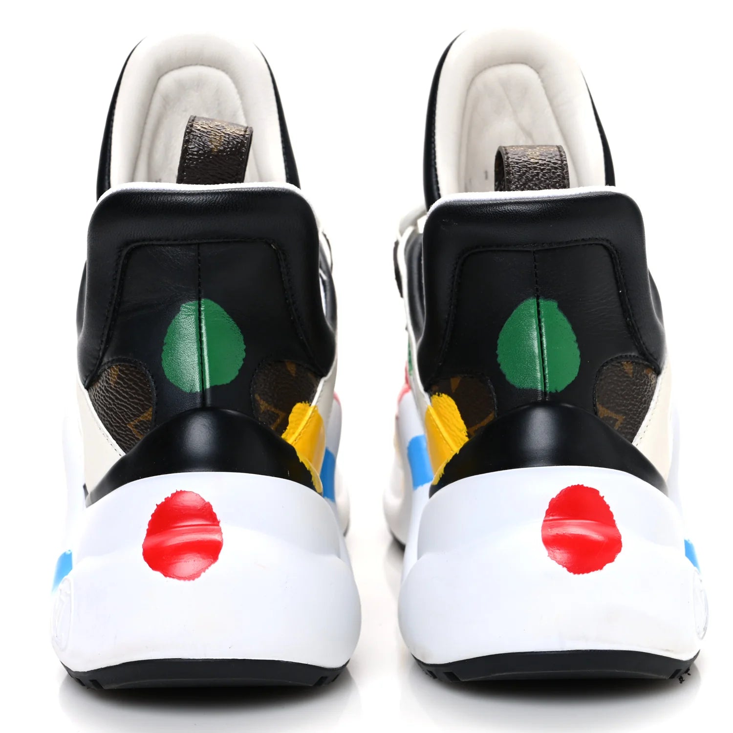 Louis Vuitton LV X YK Calfskin Monogram Dots Monogram Archlight Sneakers White