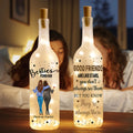 Personalizado Besties Forever Star 2-4 Personajes de dibujos animados LED Botella Lámpara con nombre Bachelorette Party Birthday Gift for Sisters Besties