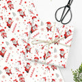 Papel de regalo personalizado con el nombre de Papá Noel, decoración navideña para la familia y los amigos