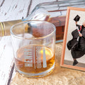 Vaso de whisky personalizado con el nombre de la escuela y el año Fiesta de graduación Regalo de cumpleaños para graduados Compañeros de clase Bebedores