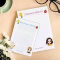 Bloc de notas personalizado con personaje de dibujos animados List It Or Lost It con 40/80 páginas y nombre Regalo de cumpleaños para familiares