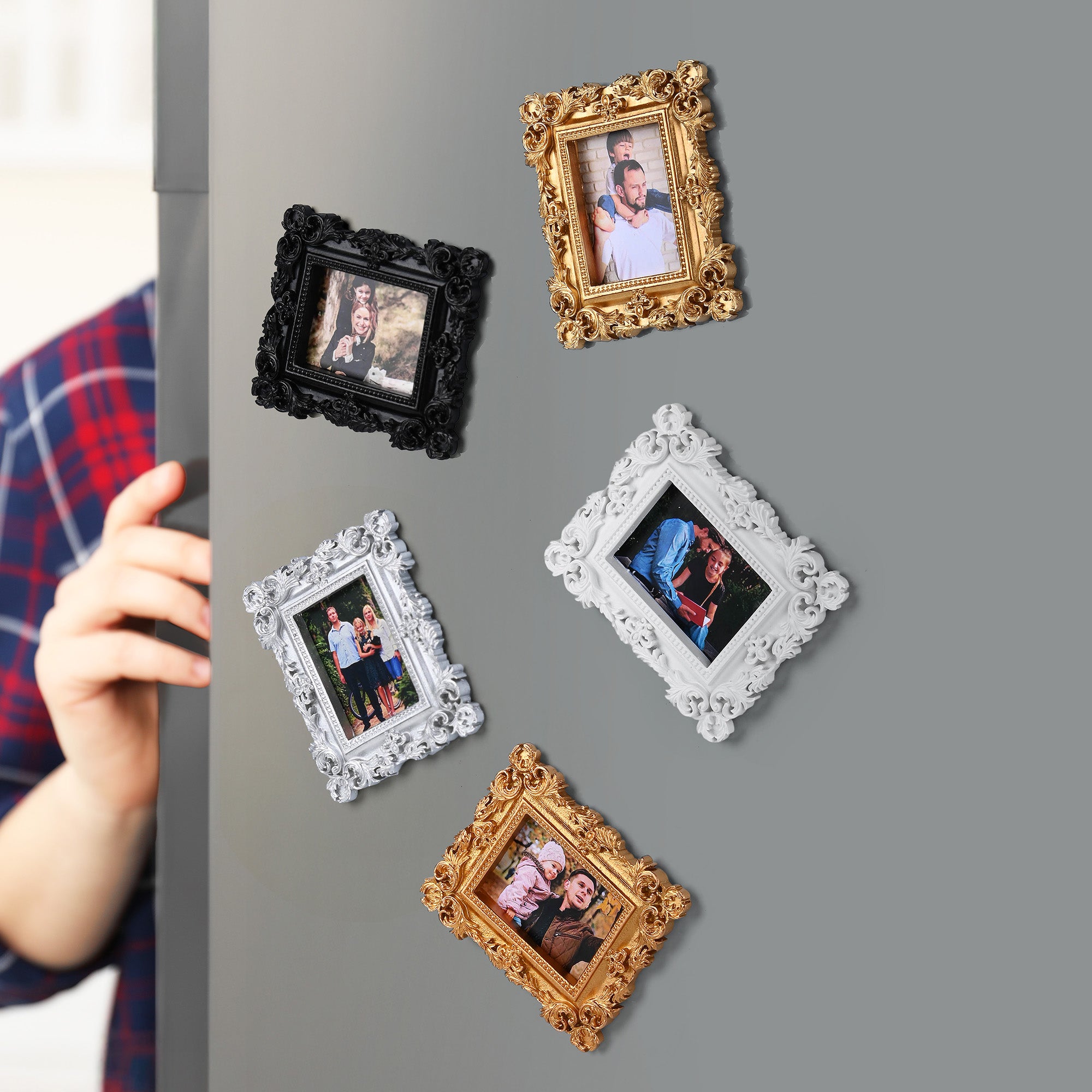 Personalizada Vintage Frame Foto Nevera Imán Home Decor Cumpleaños Aniversario Regalo para la Familia Amigo