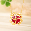 Personalizada de cuatro hojas del trébol en forma de corazón collar de piedras preciosas con piedra de nacimiento de Navidad Aniversario Cumpleaños Regalo para Mamá Novia Esposa