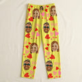 Personalizado Cara Fotos Amor Corazón Cordón Largo Pijama Pantalones con Nombre Día de San Valentín Cumpleaños Aniversario Regalo para Mujeres Hombres Niños