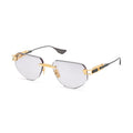 Dita Geometric Rimless Gold-Framed Sunglasses — Gold