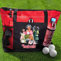 Bolsa de viaje personalizada con nombre y bolsillos de malla para golfistas Regalo de cumpleaños para mujeres amantes del golf