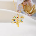 Árbol genealógico personalizado 2-10 Birthstones Collar Dainty Jewelry Birthday Anniversary Gift for Women