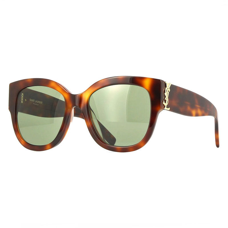 Saint Laurent Tortoiseshell Acetate Sunglasses — Brown
