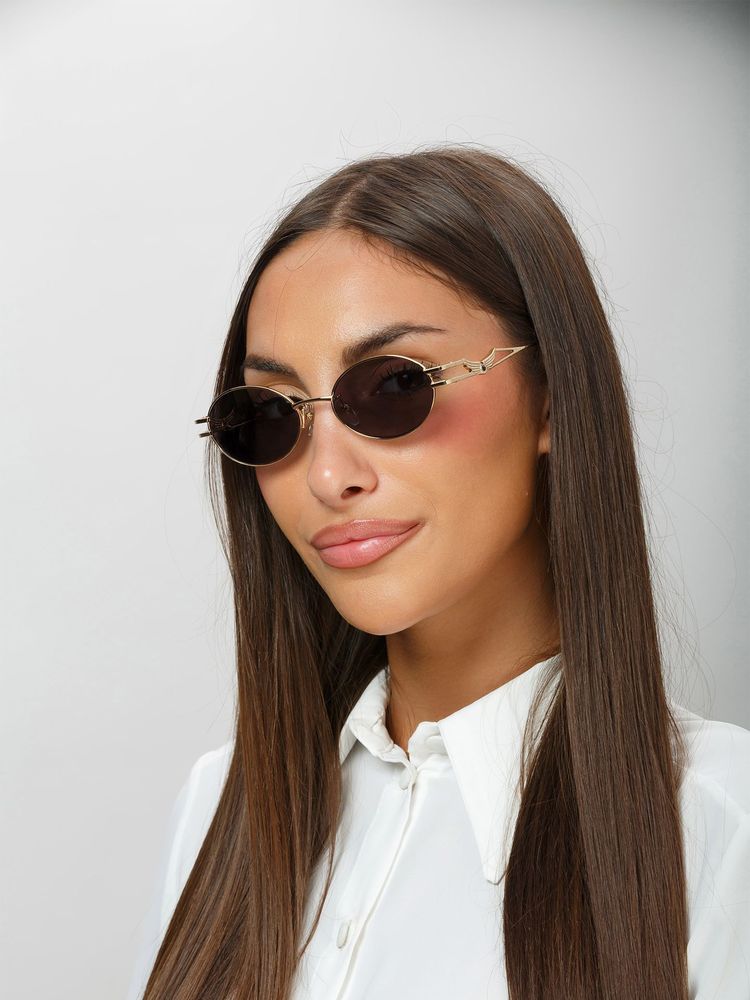 Zadig & Voltaire SZV464S Round-frame Metal Sunglasses — Rose gold