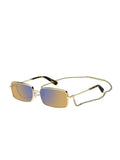 Marc Jacobs MARC Metal Rectangle Sunglasses — Gold