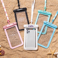 Funda transparente impermeable personalizada para teléfono con nombre y cordón desmontable Deportes al aire libre Actividades acuáticas Accesorios para la familia Amigo