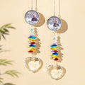 Personalizado Amor Cristal Foto Memorial Suncatcher Ventana Colgante Decoración Aniversario Regalo para la pérdida de un ser querido