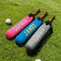Personalizada Helado Goteo Garabato Nombre portátil de béisbol Softball Bat Funda con gancho y bucle Día de Juego Cumpleaños Regalo para los jugadores de béisbol Softball