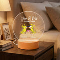 Lámpara de noche LED personalizada con nombres de Marsupilami de cola larga Decoración para el hogar Regalo de San Valentín para pareja | Callie × Marsupilami