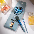 Personalizado lindo oso de graduación 3D nombre de la burbuja bolsa de pinceles de maquillaje Set con 8 piezas de pinceles de maquillaje de regalo para los graduados amantes de la belleza