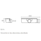 BATHME ZERO PLUS Plato de Ducha Rectangular Gel Coat Color Grafito